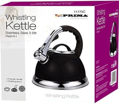 PRIMA Bouilloire sifflante Noir métallique 3,5 l