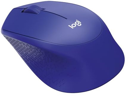 Logitech M280 Kabellose Maus, 2,4 GHz mit USB-Nano-Empfänger, 1000 DPI Optical Tracking, 3 Tasten, 18 Monate Batterielaufzeit, Kompatibel mit PC, Mac, Laptop, Chromebook - Blau