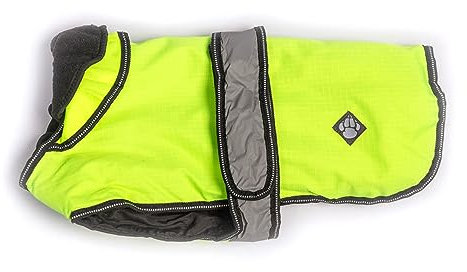 Danish Design Hi-Viz 2-in-1 Hundemantel mit herausnehmbarem Fleecefutter, wasserdicht, Winddicht, 70 cm