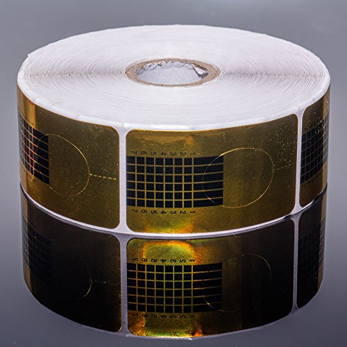 500 Goldschablonen Nagel Modellierschablone Schablonen 500 Stück - Gold Nagelmodellage Fingernägel UV-Gel und Acryl