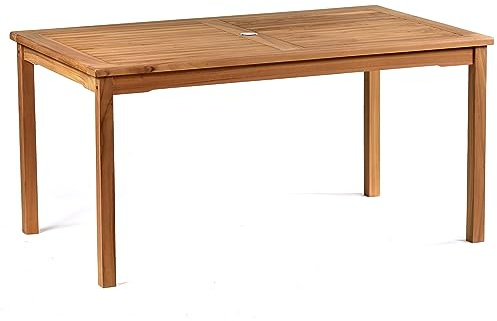 BrackenStyle Tolles Warwick Güteklasse A Teak Tisch, rechteckig, Holz Outdoor Esstisch