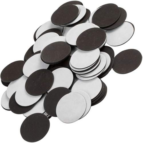 200 x Magnetplättchen selbstklebend rund - Ø 27mm x 0,9mm - Magnetpunkte genutzt um Fotos Poster Bilder Dokumente oder Deko-Elemente problemlos und schnell zu befestigen