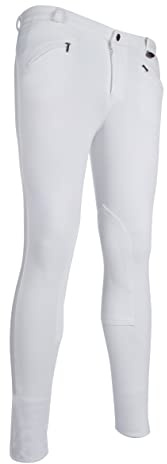 HKM Erwachsene Herren-Reithose-Basic-1200 weiß54 Hose, 1200 weiß, 54