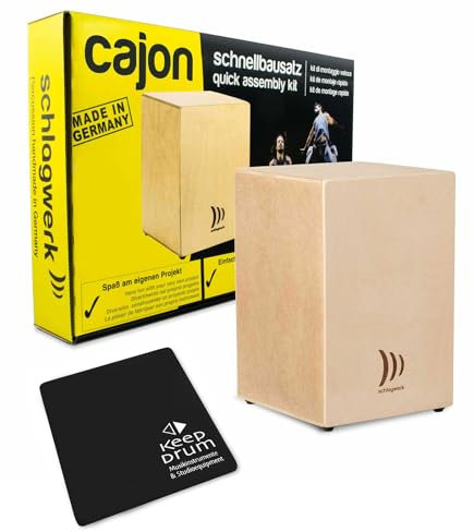 Schlagwerk CBA10S Cajon Schnell-Bausatz zum selber bauen + keepdrum Sitzauflage