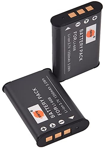 DSTE 2-Pack Ersatz Batterie Akku for Olympus Li-60B FE-370 Pentax D-LI78 Optio L50 M50 M60 S1 V20 W60 W80 Nikon EN-EL11 Coolpix S550 S560 Ricoh DB-80 R50 Sanyo DB-L70 Xacti VPC-E10 Kamera