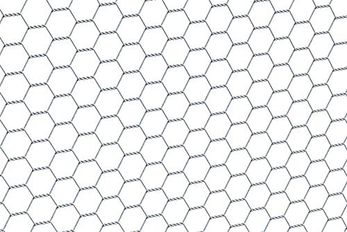 Alberts 614133 Sechseckgeflecht | verschiedene Längen und Höhen - wahlweise in verschiedenen Farben | verzinkt | Maschung 13 mm | Höhe 100 cm | Länge 25 m