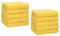 Betz 10 Stück Seiftücher Premium 100% Baumwolle Seiflappen-Set 30x30 cm Farbe gelb