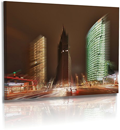 Premium - Acrylglas - Architekturfotografie - Städte - Berlin - Bilder - Potsdamer Platz - Deutschland - Wandbilder XXL - Bild - Stadt - Architektur - Acrylglasbild - Glasbild (120 cm x 80 cm)