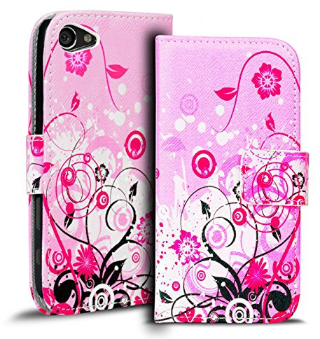 Conie PW41949 Print Wallet Kompatibel mit Sony Xperia Z5 Compact, Motiv Klapphülle mit HD Druck Muster Etui für Xperia Z5 Compact Hülle Motiv Frauen 2