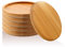 T4U 8,5 cm Untertassen für Blumentöpfe, aus Bambus, beige, Bambus, No.10, xs