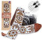 White Woven Vintage Camera Strap Belt For All DSLR Camera. Embroidered Elegant Universal DSLR Strap, Floral Pattern Neck Shoulder Camera Strap for Canon, Nikon,Pentax, Sony,Fujifilm and Digital Camera