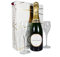 Laurent Perrier La Cuvee Champagne 75cl and 2 Flutes Presented in a Limited Edition Gift Box - Gift ideas for Birthday, Christmas, Anniversary, Business, Corporate and Thank You