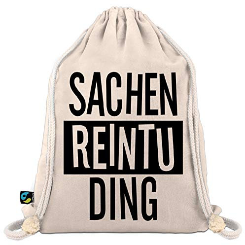 Shirtoo Festival Turnbeutel mit Spruch Sachen Reintu Ding - Sportbeutel/Gym Bag