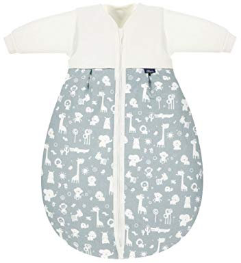 Alvi Kombi-Schlafsack | Ganzjahres Baby-Schlafsack 2-teilig | Innensack mit Ärmel & gefütterter Außensack | Temperaturen von 15 bis 30°C