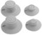4 x Grey Rubber Cooling Feet Heat Reduction Pad for Laptop