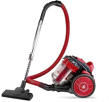 LIVOO DOH127, Aspirateur cyclonique spécial Animaux, Rouge, 700 W, 3 liters
