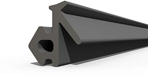 DQ-PP S-834X VEKA guarnizione per finestre, colore nero, 30 m, in gomma, per finestre in PVC, per profili in alluminio, per porte