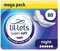 Lil-Lets Super Soft Ultra Thin Period Pads-80 Count, Night Absorbency, with Wings, (Packs of 8) 10 Pads-Bulk Pack, Very Heavy Flow for Nightime, Unscented, Extra Long Sanitary Towels