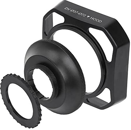 Socobeta 37mm/72mm DV Camera Lens Hood Wide Angle Lens Hood 4K Camera for Camera Lens Accessories Replacement