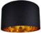 Contemporary and Chic Black Cotton 20 Floor or Pendant Large Circular Drum Lamp Shade with Shiny Gold Inner | Stunning Statement Piece by Happy Homewares