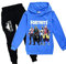 zhaojiexiaodian Ragazzi Unisex 3D Print Pullover Bambini Jogging Felpe Felpa Tuta Abbigliamento Sportivo Outwear Maglione Hip Hop Streetwear Top con Cappuccio (IT, Numero, 130, Blu)