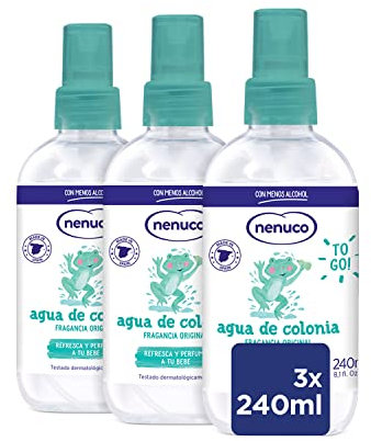 Nenuco Agua de Colonia recomendado para Bebés, Fragancia Original - Formato Spray 3x240 ml