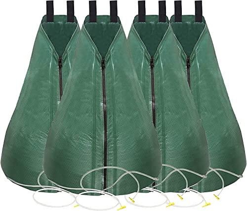 Hydrogarden Sacchetto per l'irrigazione degli Alberi, 75 l, Sistema di irrigazione a Lungo Termine in PVC Resistente ai Raggi UV, Supporto per la Stagione Estiva Calda(4pc)