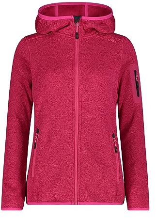 CMP - Damenjacke mit fester Kapuze, Fuxia-Anthrazit, XS