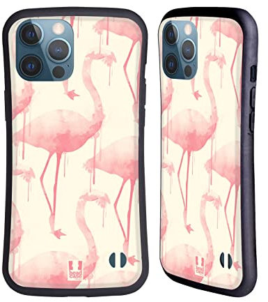 Head Case Designs Gocce Rosa Favolosi Fenicotteri Cover Ibrida Compatibile con Apple iPhone 13 PRO Max