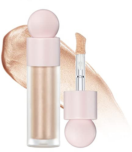 Ofanyia Liquid Highlighter Makeup, Silky Smooth Shimmer Liquid Face Highlighter, Waterproof Long-lasting Natural Glow Highlighter Bronzer for Face Cheekbone Body Glitter Illuminator Makeup