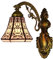 PAZWAHF Vintage-Wandleuchte im Tiffany-Stil, 15,2 cm große Glasspiegel-Front-Wandleuchte für Treppenhaus-Schlafzimmer