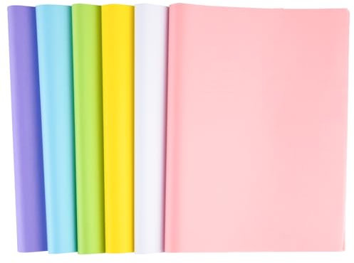 Bouiexye 60 Blätter 6 Farben Seidenpapier für Geschenktüten 50 x 37cm Seidenpapier Bulk Weihnachten seidenpapier verpackungsmaterial für Geschenkpapier Füller Blumen Geburtsta Hochzeit Dekor