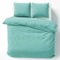 Cotton Castle Bettwäsche Bettgarnitur Bettbezug 100% Baumwolle 135x200 155x220 200x200 200x220, Farbe:Mint, Größe:200 x 220 cm