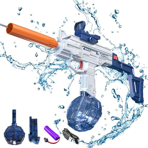 Potente Pistola De Agua Eléctrica Para Niños - Alta Capacidad, Más Fuerte Blaster De Agua Para Piscinas, Playas, Summer Pool Beach Party Toys