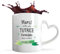 Planetee Tasse anse Coeur Tutrice Inoubliable Femme | Mug avec anse en forme de Coeur | Idée Cadeau Collègue Travail Retraite