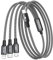 RAVIAD 100W USB C auf Multi USB Kabel [1.2M] 3 in 1 Ladekabel mit E-Mark Chip Schnellladekabel USB C auf USB C[100W]+Micro[10W]+Lightning[27W] für iPhone 15/14, Galaxy S23, MacBook Pro, Pad - Schwarz
