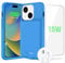 BOPPS Battery Case for iPhone 15/15 Pro【2025 New】 Powerful 7000mAh Portable Rechargeable Strong Protective Extended Charger Cover for iPhone 15/15 Pro Charging Case,Blue
