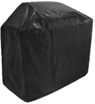 Sunqiran Grillabdeckung Wetterfest Oxford 210D,Wasserdicht Schwarz Schutzhülle,Grillabdeckung Universal,Grill Abdeckung LKW Plane (145x61x117cm)