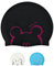 Gorro Natación Niños de 6 a 14 años - Gorro Piscina Silicona Niños Jóvenes y Adolescentes de 6 a 14 años (Negro)