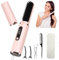 Aceshop Kabellose Glättbürste, Mini Haarglätterbürste 4 Einstellbaren Temperaturen Tragbare Glättungsbürste Negative Ionen Haarglätter Stylingbürste Bartglätter Kamm für Männer USB Wiederaufladbare