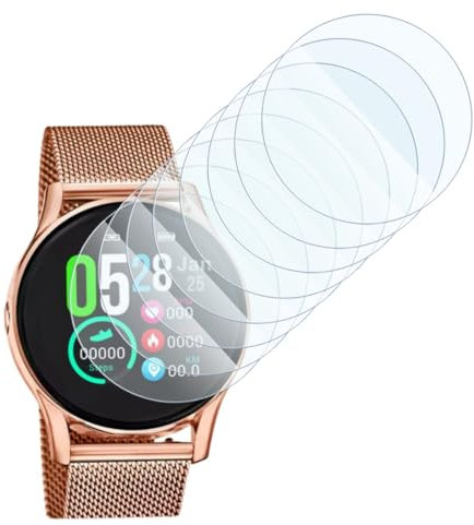 KARYLAX - Protection d'écran en Verre Fléxible Dureté 9h, Film Protecteur pour Montre connectée Lotus Smartime 50000 (8 pièces)