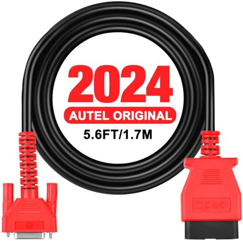 Autel Original OBD2 Haupttestkabel, 5.6 Fuß 1.7 M, 16-poliges OBDII Diagnosetestkabel, Funktioniert mit Kabelgebundener 808-Serie, Für MK808S MK808Z MX808S MK808 MX808 MP808S MP808 DS708 DS808 MS906
