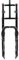 LUOKEKE Fahrrad Gabel 26 * 4,0 fett Reifen Gabeln Doppel Strand Bike Fett Reifen Fahrrad Luftfederung 135MM Stoßdämpfer 180mm Reise Fahrradgabeln(32MM Black)