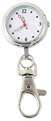 WRITWAA Schlüsselanhänger-taschenuhr Klassische Quarzuhr Mit Großen Ziffern Leuchtende Zeitanzeige Für Dunkle Bedingungen Geeignet Für Junge Mädchen Männer Zahlen