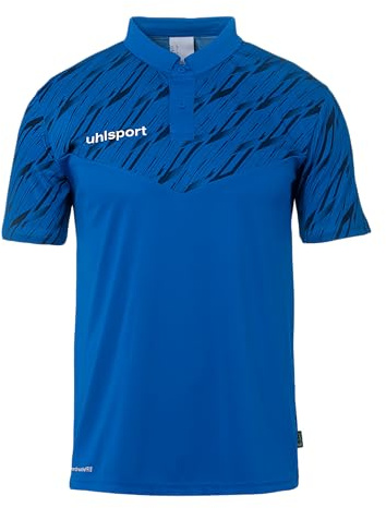 uhlsport Men's Progressive 28 Polo Shirt Azure Blue