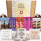 Hot Chocolate Gift Set – The Perfect Drinking Chocolate Gift Set with Printed Mug, Coaster and Mini Fluffy Marshmallows - Big Variety with 10 Sachets Included - Perfect for Hot Choc Lovers