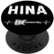 Hina Gitarre Herzschlag Gitarrist Retro Vintage PopSockets Klebender PopGrip