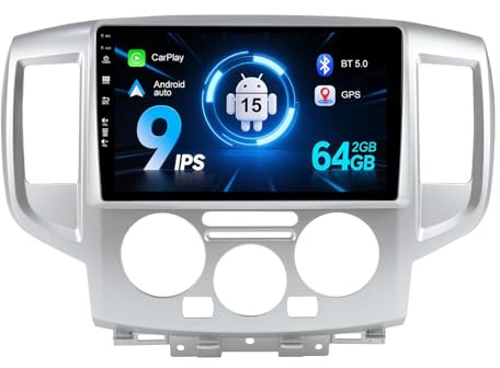 MISONDA [2GB+64GB] 2 Din 9in IPS Touch Screen Android 15 Car Stereo For Nissan NV200 2011-2018 Built-in DSP/Carplay - Camera -Support GPS DAB WIFI BT5.0 SWC Mirrorlink Head unit