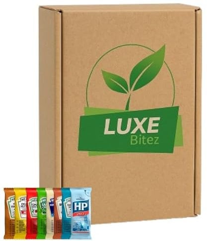 Pick N Mix Sauces| Choose From Tomato Ketchup, HP Sauce, Mayonnaise, Salad Cream, Barbeque, Malt Vinegar, English Mustard | 150 Sachets (30 of Each Flavour) | Compatible For Heinz By Luxe Bitez