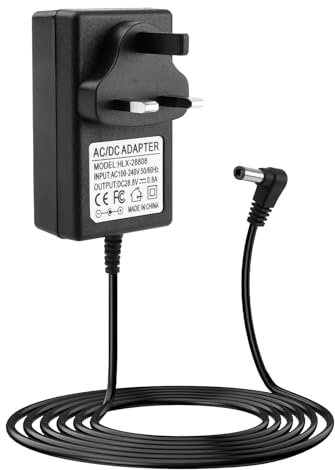 GCNWW 28.8V for Shark Hoover Charger Replacement, Power Adapter for Shark Vacuum Cleaners IF202 IF250 IF251 IF281 IF285 IF130 IZ202UKT IZ201 IONFle IF200UKT, 1M Cable, 25.2V Battery Compatible